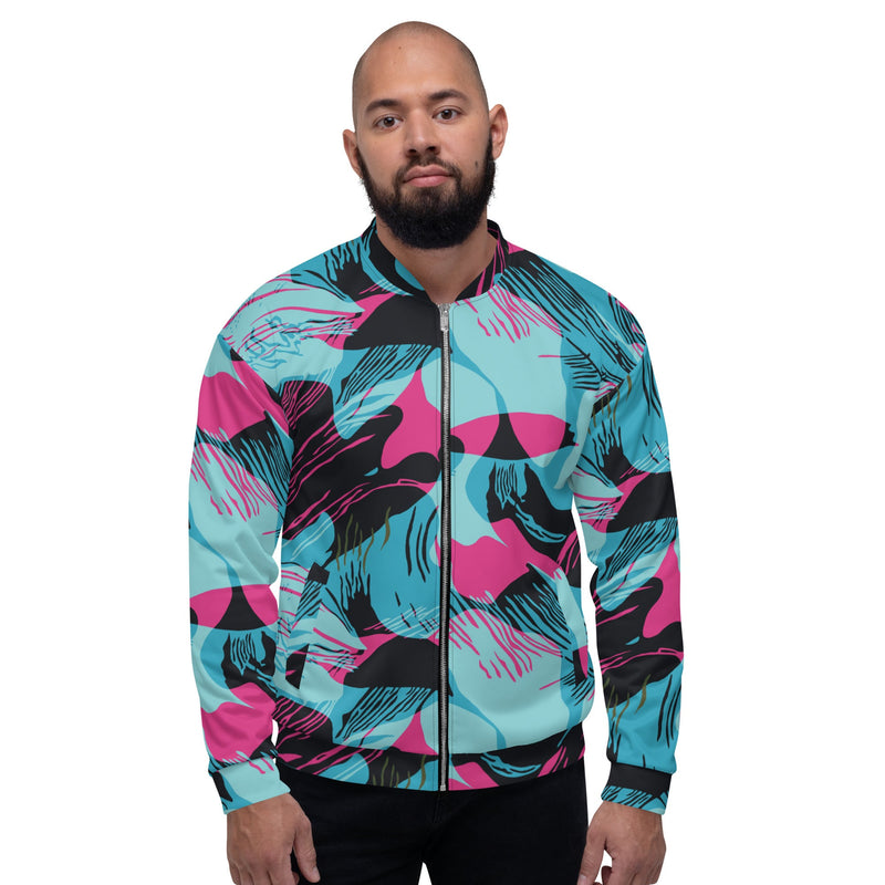 Brushstroke Miami Vice CAMO Unisex Bomber Jacket