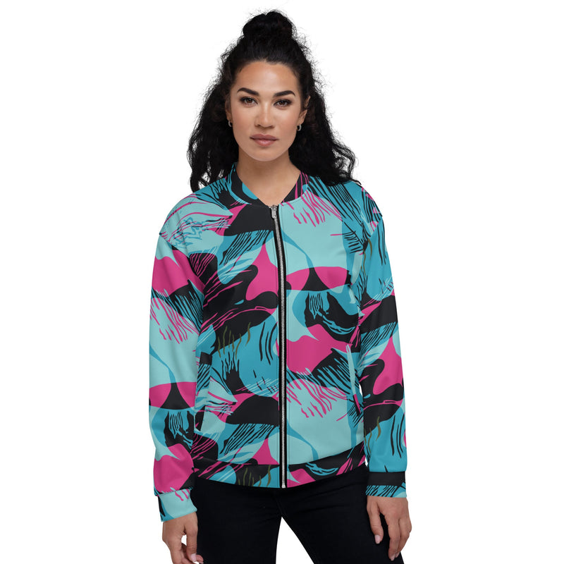 Brushstroke Miami Vice CAMO Unisex Bomber Jacket