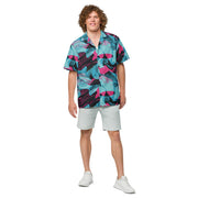 Brushstroke Miami Vice CAMO Unisex Short-Sleeve Button Shirt - Button-Up