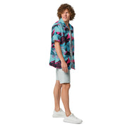 Brushstroke Miami Vice CAMO Unisex Short-Sleeve Button Shirt - Button-Up