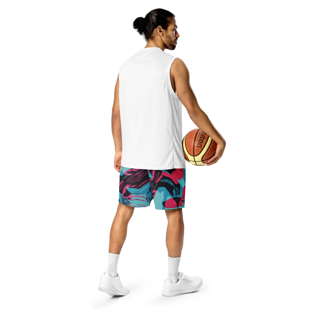 Miami Brushstroke CAMO Unisex mesh shorts - Unisex Mesh Shorts