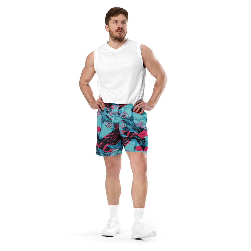 Miami Brushstroke CAMO Unisex mesh shorts - Mesh Shorts