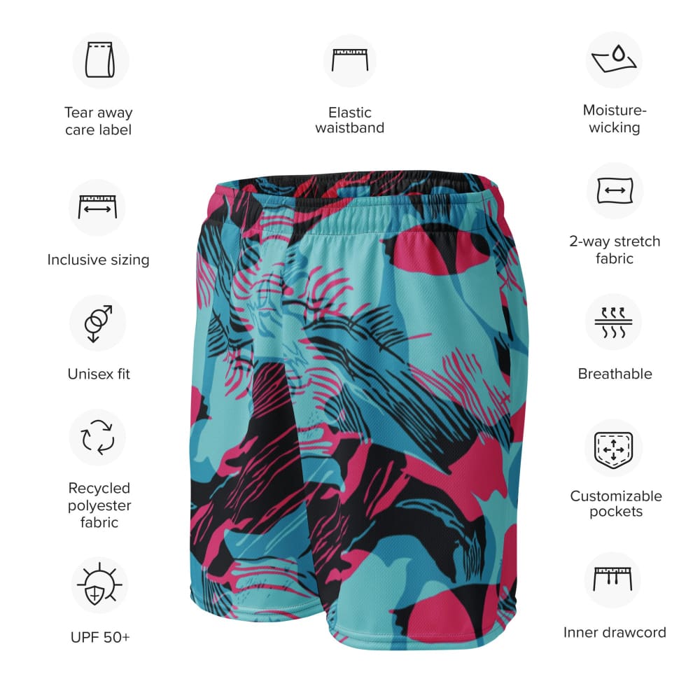 Miami Brushstroke CAMO Unisex mesh shorts - Unisex Mesh Shorts