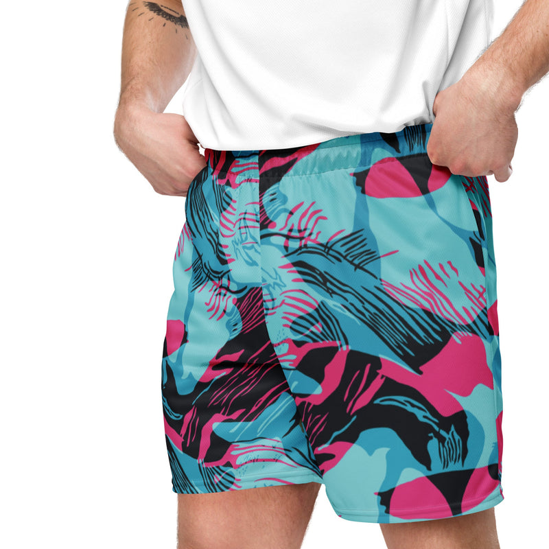 Brushstroke Miami Vice CAMO Unisex Mesh Shorts