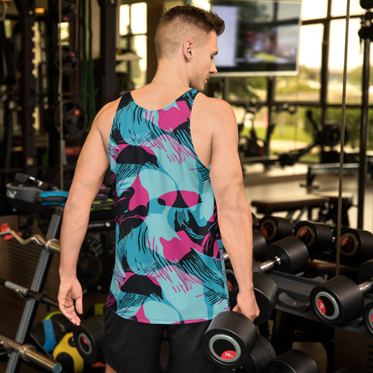 Miami Brushstroke CAMO Unisex Tank Top - Tops