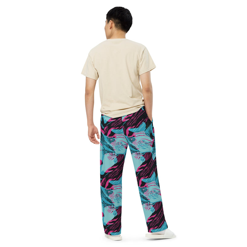 Brushstroke Miami Vice CAMO Unisex Wide-Leg Leisure Pants - Pant