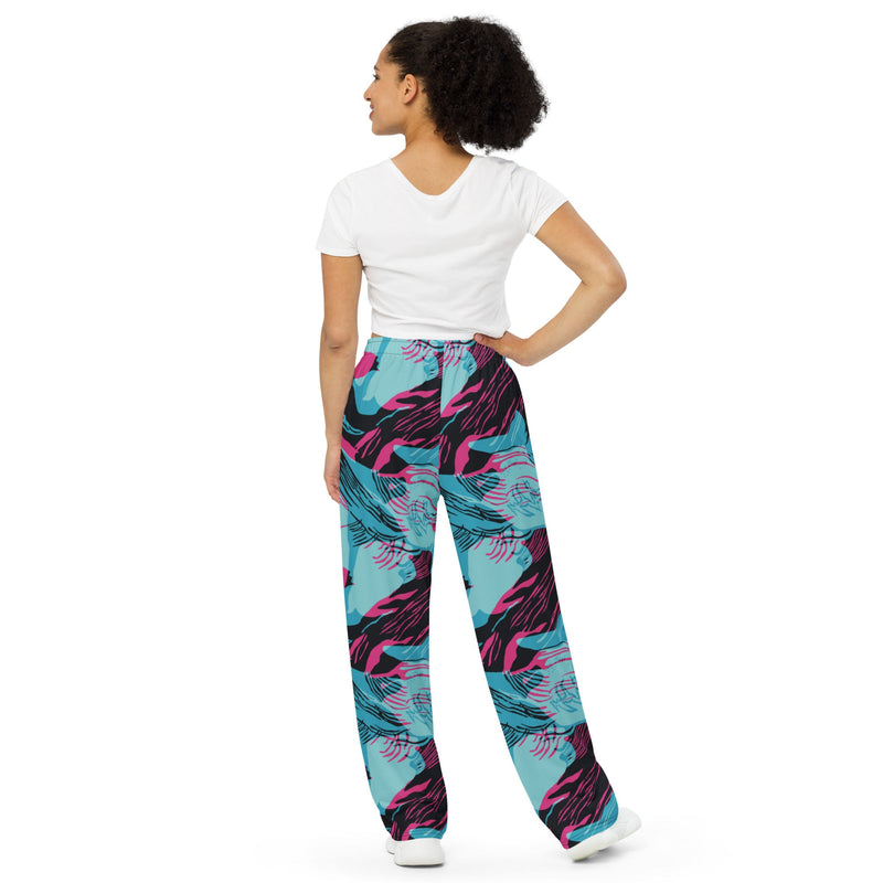 Brushstroke Miami Vice CAMO Unisex Wide-Leg Leisure Pants - Pant