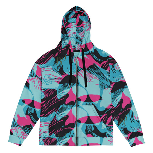 Miami Brushstroke CAMO Unisex zip hoodie - Zip Hoodie