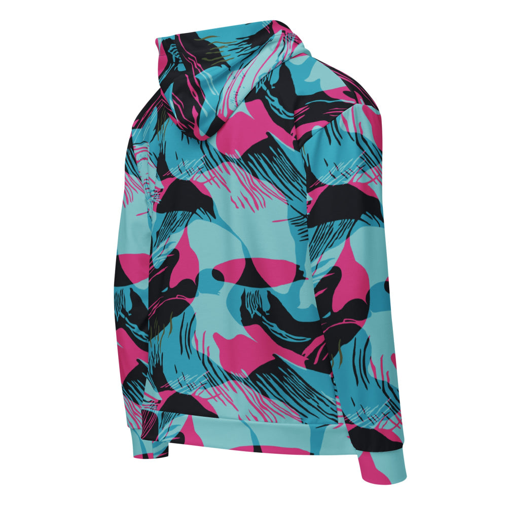 Miami Brushstroke CAMO Unisex zip hoodie - Zip Hoodie