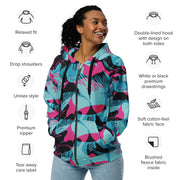 Brushstroke Miami Vice CAMO Unisex Zip Hoodie