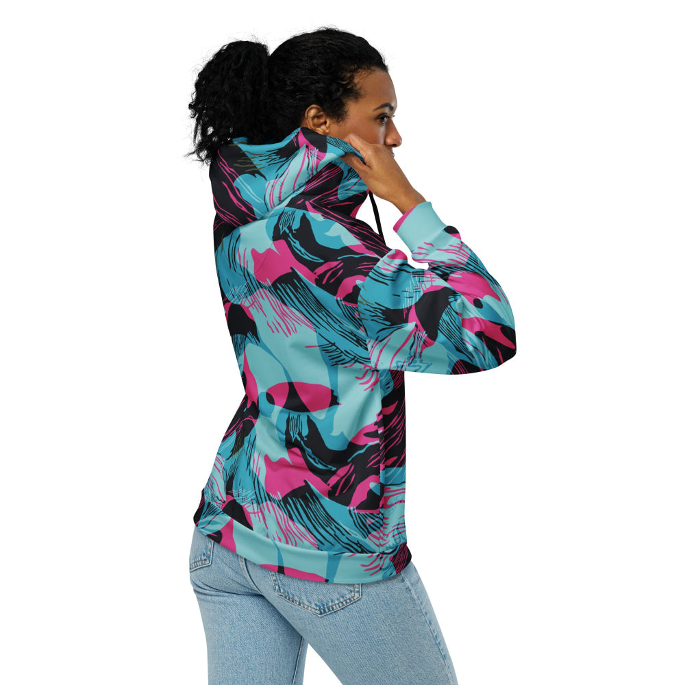 Miami Brushstroke CAMO Unisex zip hoodie - Unisex Zip Hoodie