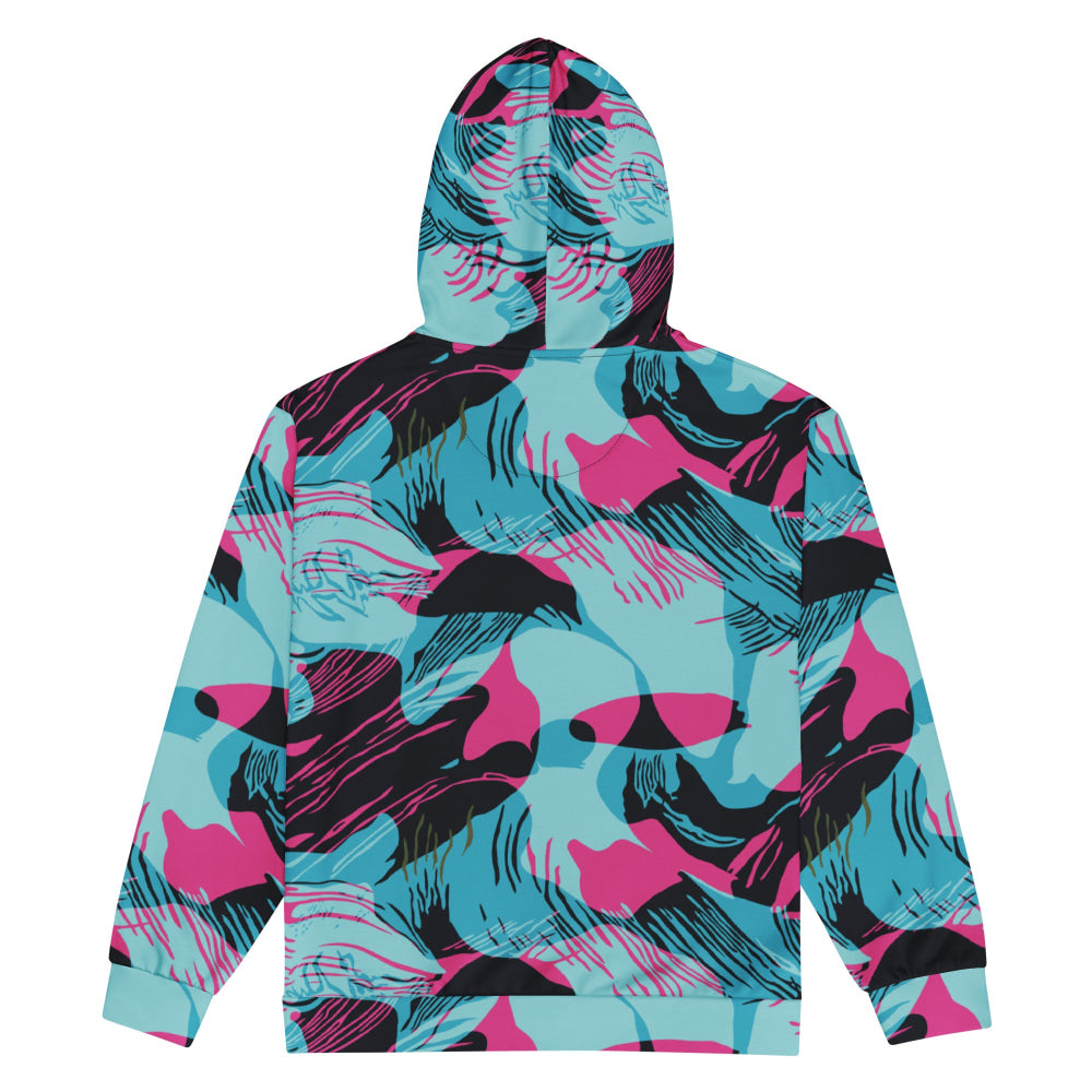 Miami Brushstroke CAMO Unisex zip hoodie - Unisex Zip Hoodie