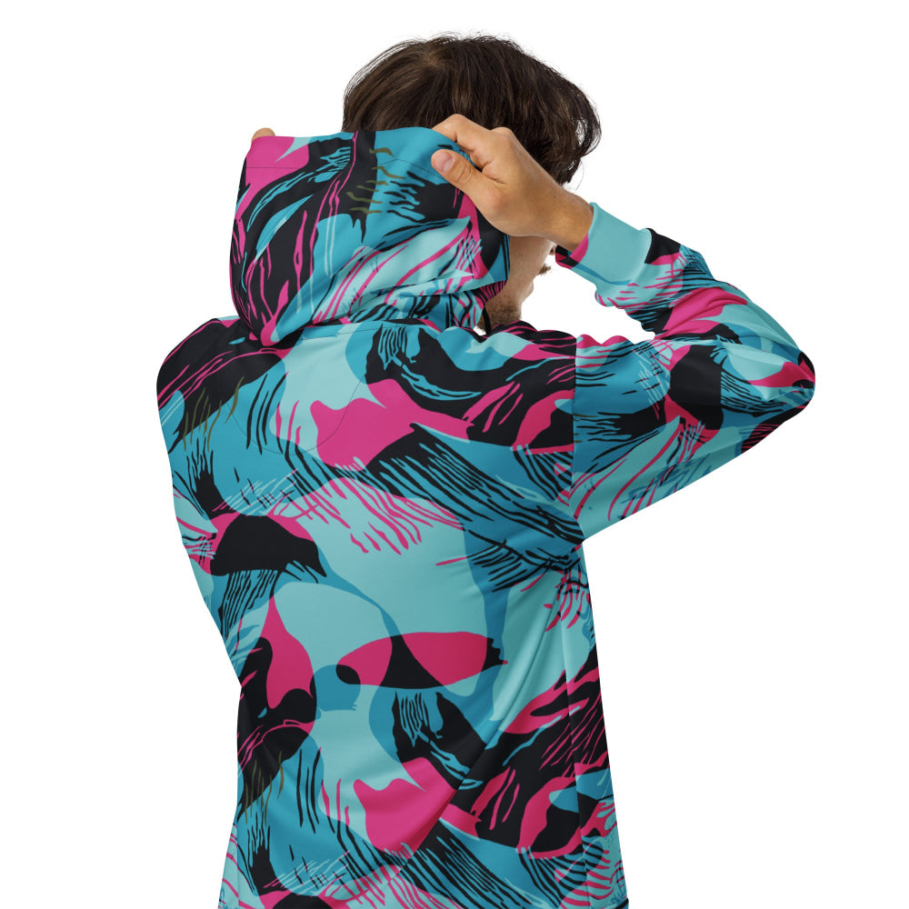 Miami Brushstroke CAMO Unisex zip hoodie - Unisex Zip Hoodie