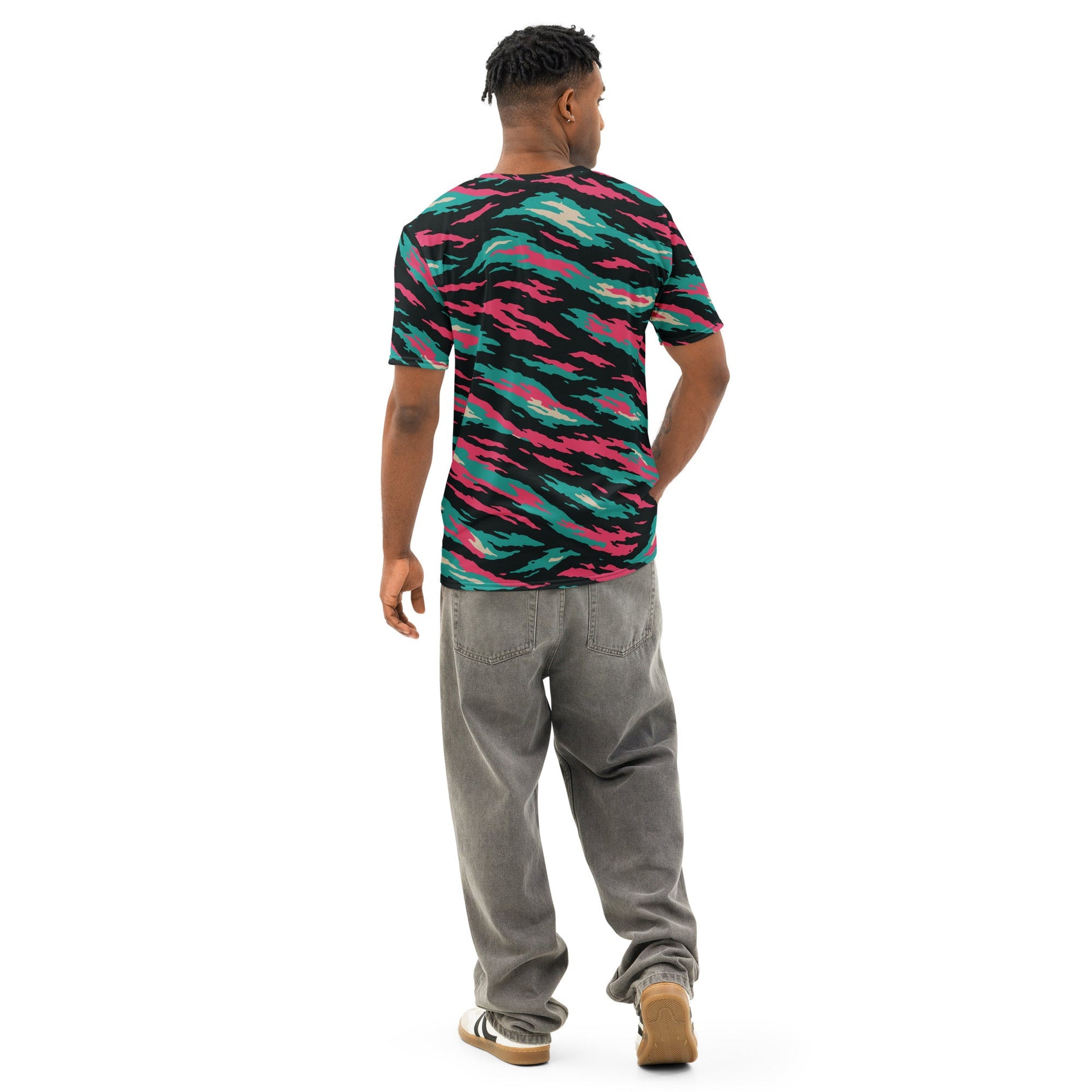 Miami Lizard CAMO Mens cotton crew neck t-shirt - Cotton T-Shirts