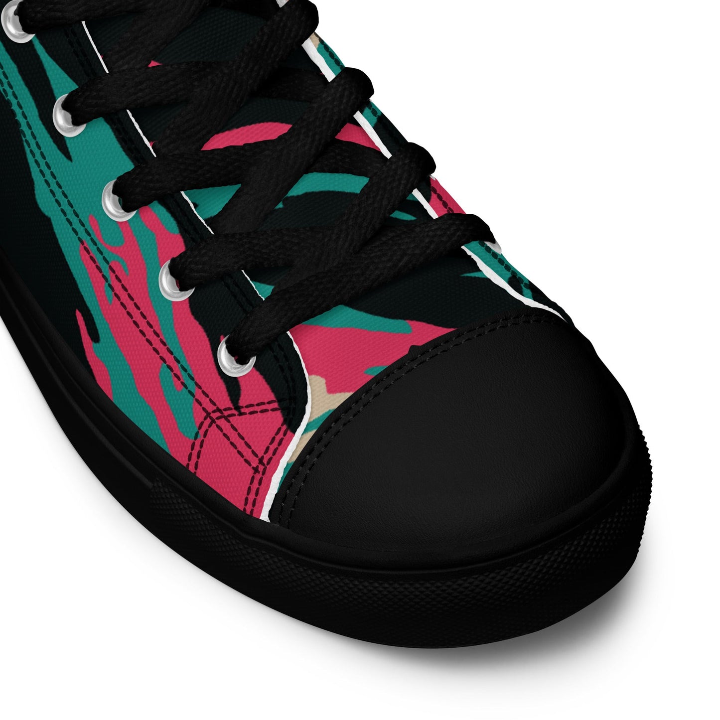 Miami Lizard CAMO Mens high top canvas shoes - High Top Canvas Shoes