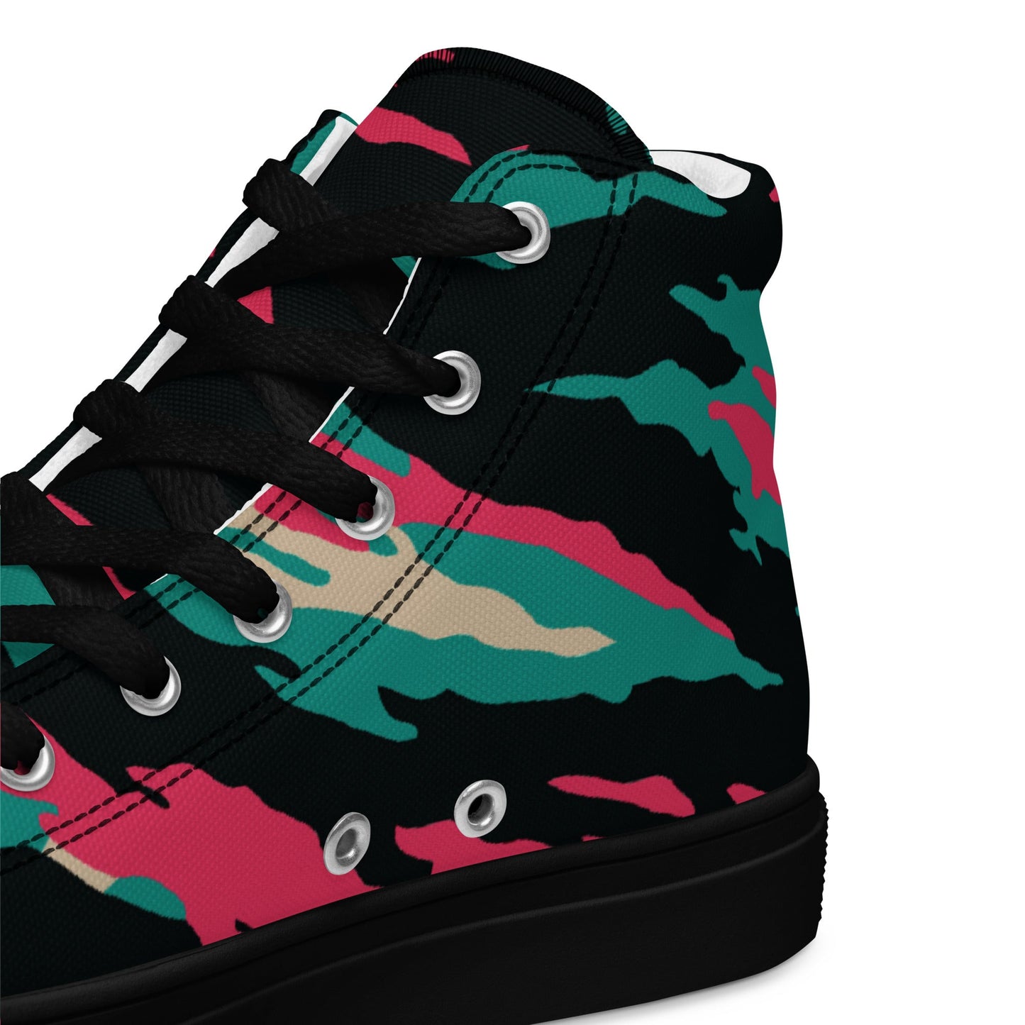 Miami Lizard CAMO Mens high top canvas shoes - High Top Canvas Shoes