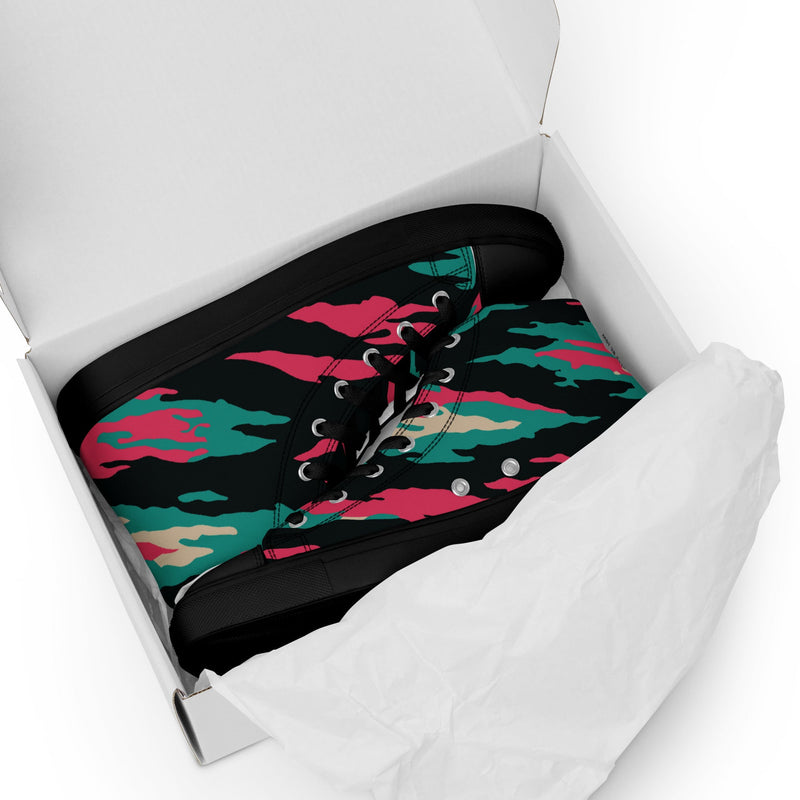 Lizard Miami Vice CAMO Mens High-Top Canvas Shoes