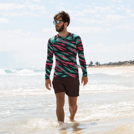 Lizard Miami Vice CAMO Mens Long-sleeve Rash Guard - XS