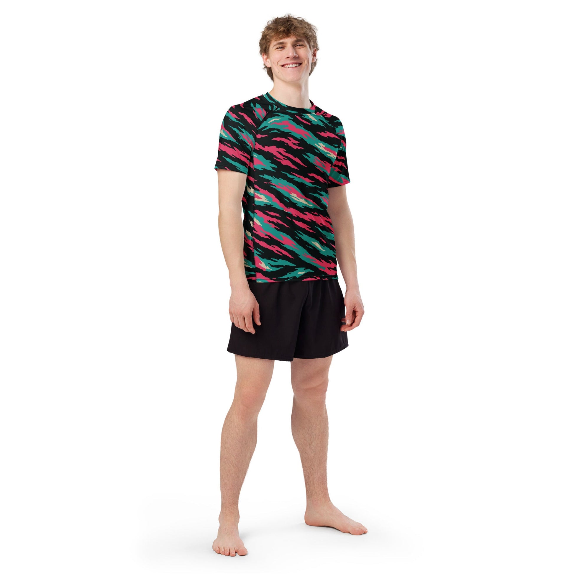Miami Lizard CAMO Mens Short-Sleeve Rash Guard