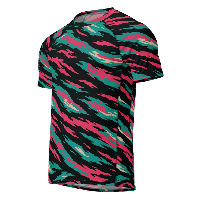Lizard Miami Vice CAMO Mens Short-Sleeve Rash Guard - SS