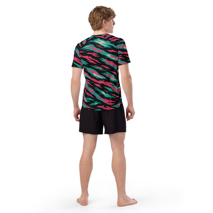 Miami Lizard CAMO Mens Short-Sleeve Rash Guard
