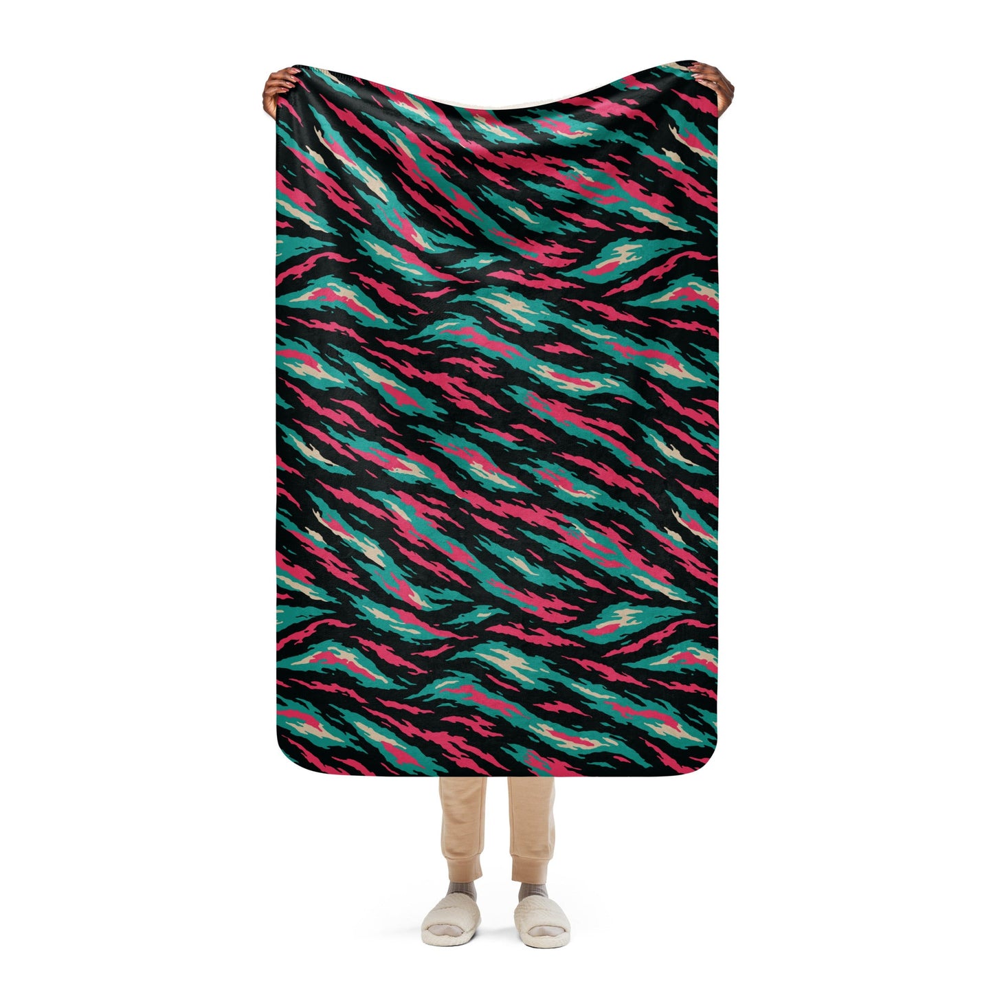 Miami Lizard CAMO Sherpa blanket - 37″×57″ - Blankets