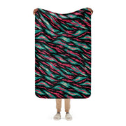 Lizard Miami Vice CAMO Sherpa Blanket - 37″×57″