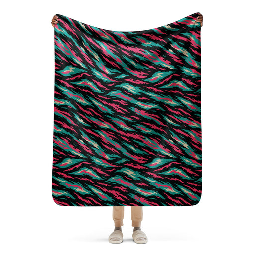 Lizard Miami Vice CAMO Sherpa Blanket - 50″×60″