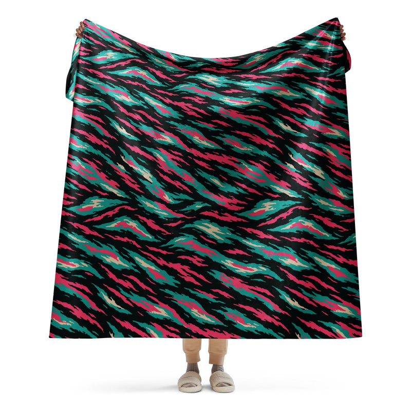 Lizard Miami Vice CAMO Sherpa Blanket - 60″×80″