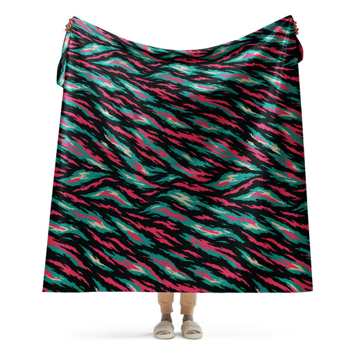 Lizard Miami Vice CAMO Sherpa Blanket - 60″×80″