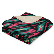 Lizard Miami Vice CAMO Sherpa Blanket