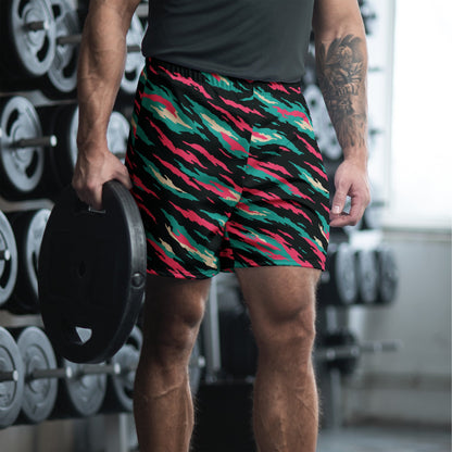 Miami Lizard CAMO Unisex Athletic Long Shorts - 2XS