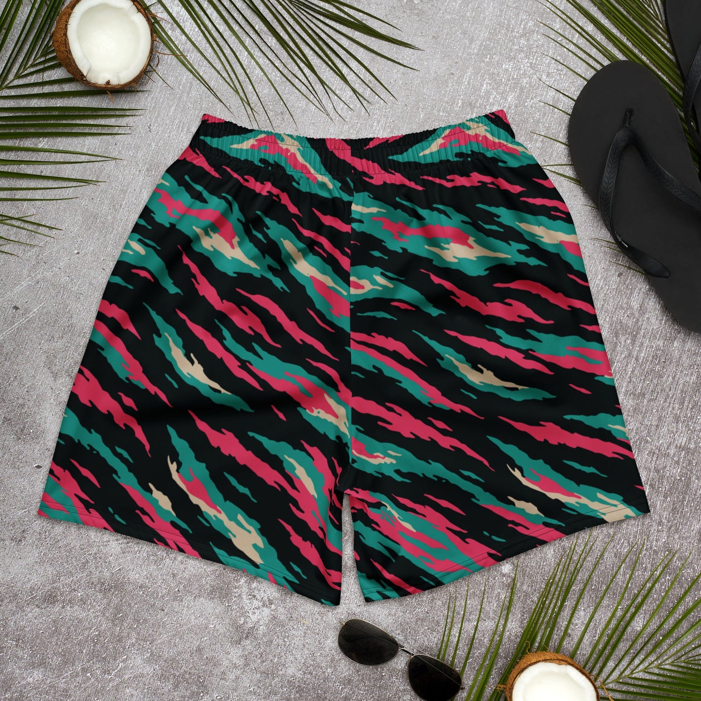 Miami Lizard CAMO Unisex Athletic Long Shorts