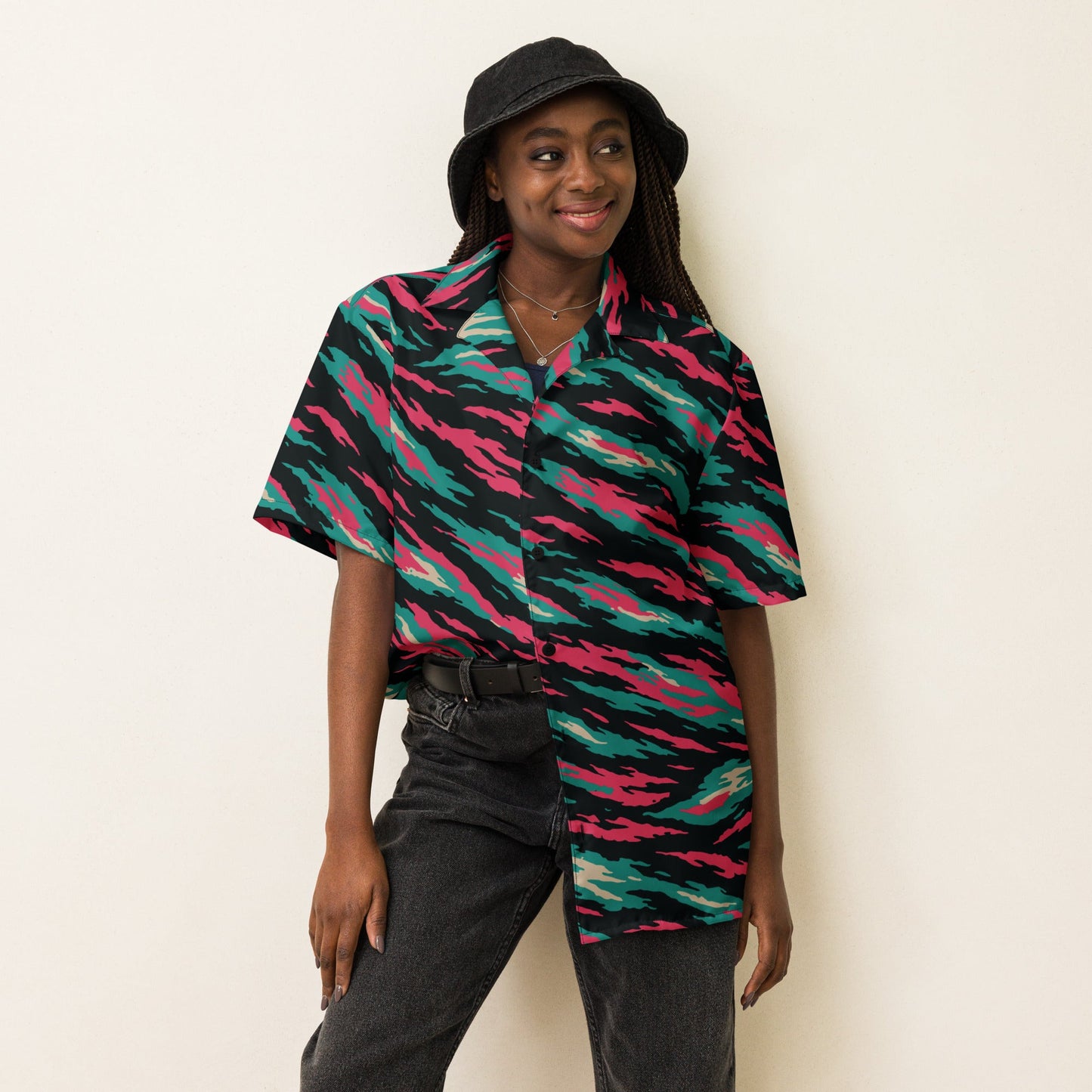 Miami Lizard CAMO Unisex button shirt - Button Shirts