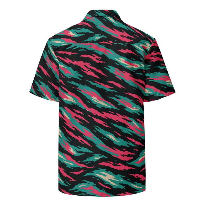 Lizard Miami Vice CAMO Unisex Short-Sleeve Button Shirt - Button-Up