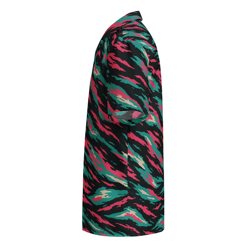 Lizard Miami Vice CAMO Unisex Short-Sleeve Button Shirt - Button-Up