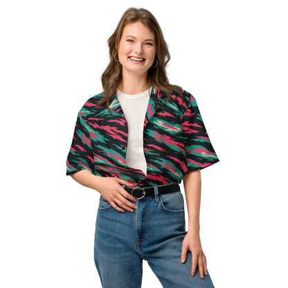 Miami Lizard CAMO Unisex button shirt - Button Shirts