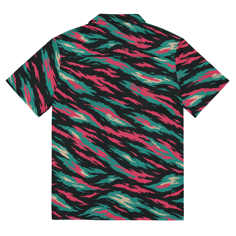 Lizard Miami Vice CAMO Unisex Short-Sleeve Button Shirt - Button-Up