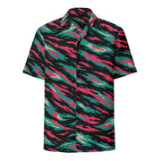 Lizard Miami Vice CAMO Unisex Short-Sleeve Button Shirt - Button-Up