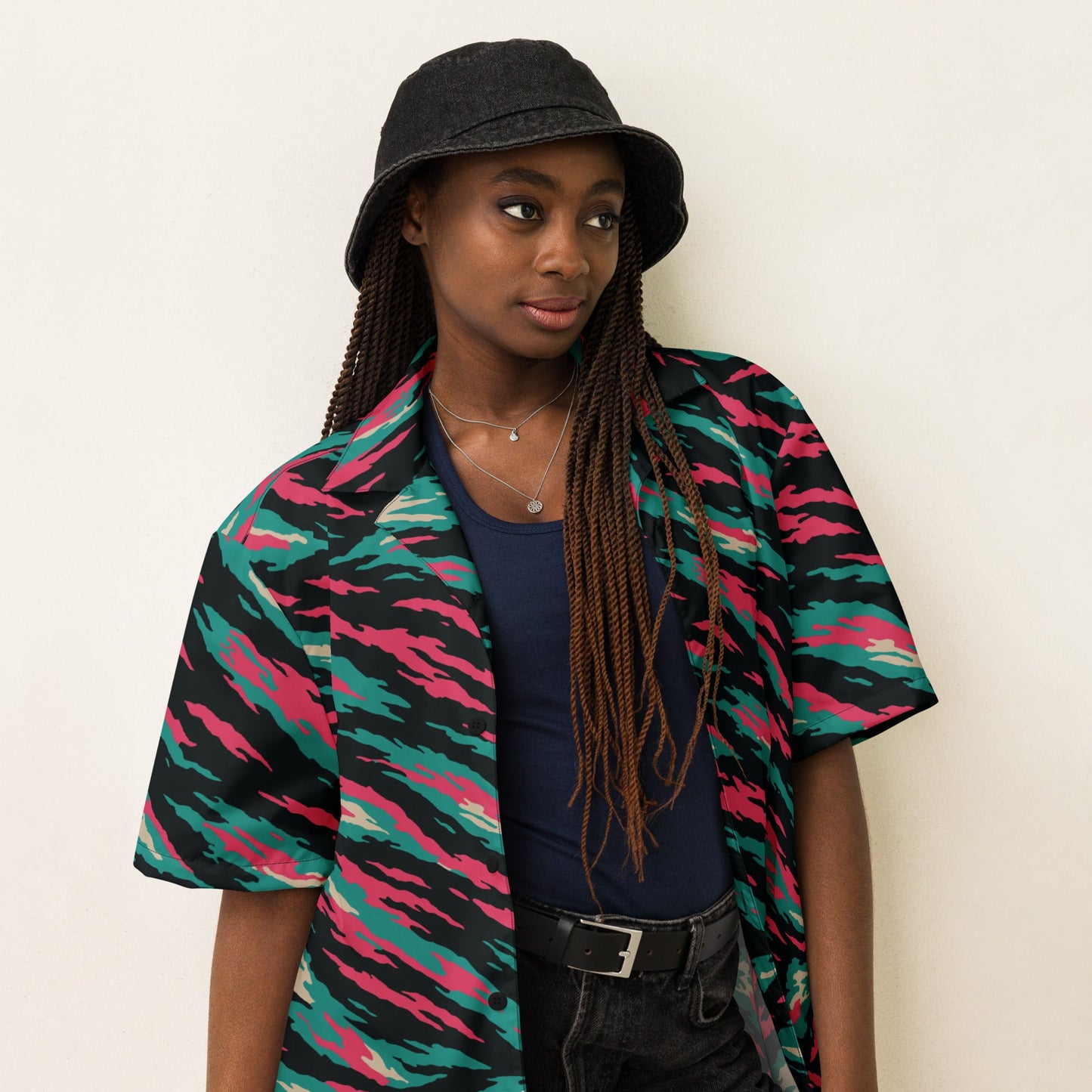 Miami Lizard CAMO Unisex button shirt - Button Shirts