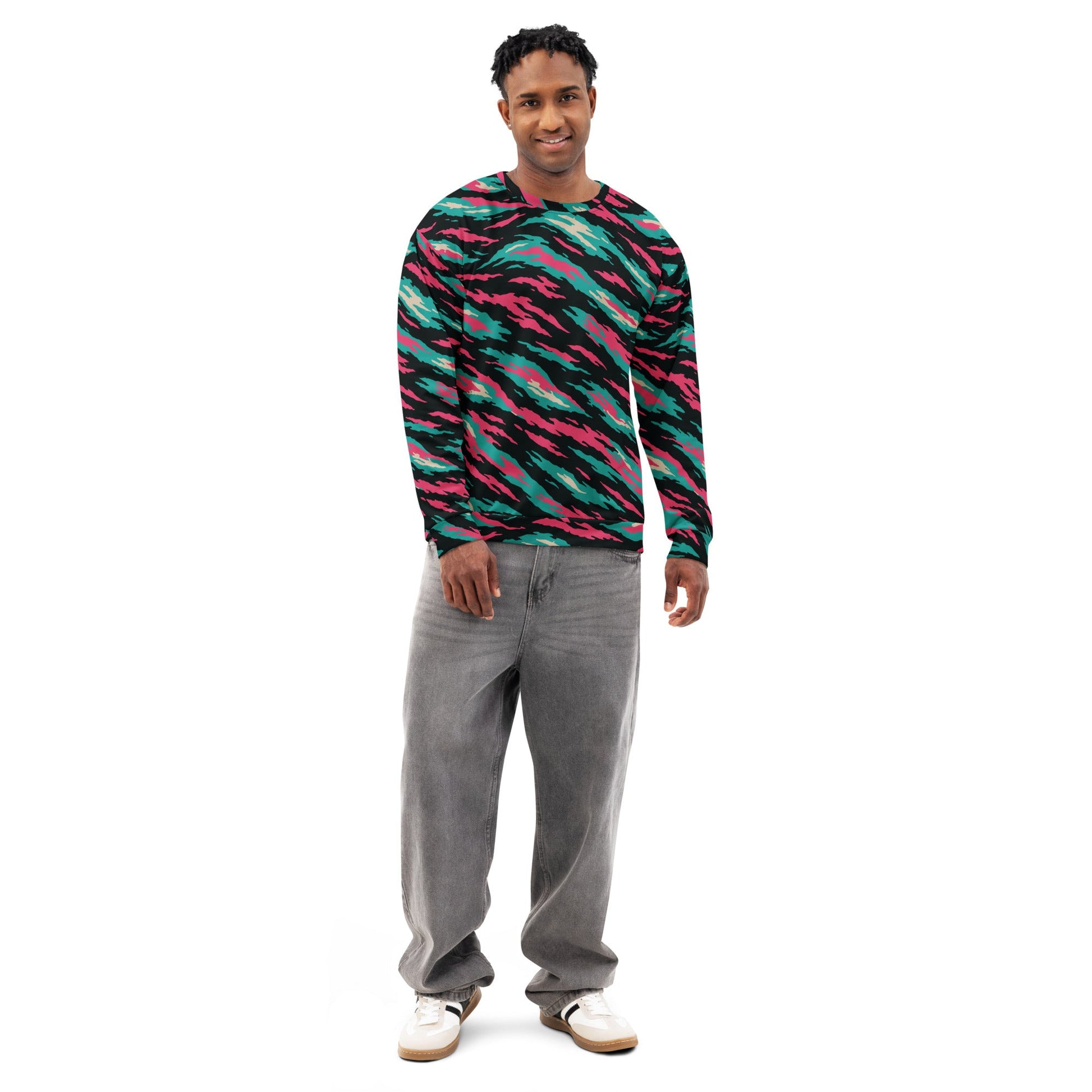 Miami Lizard CAMO Unisex cotton sweatshirt - Cotton Sweatshirts