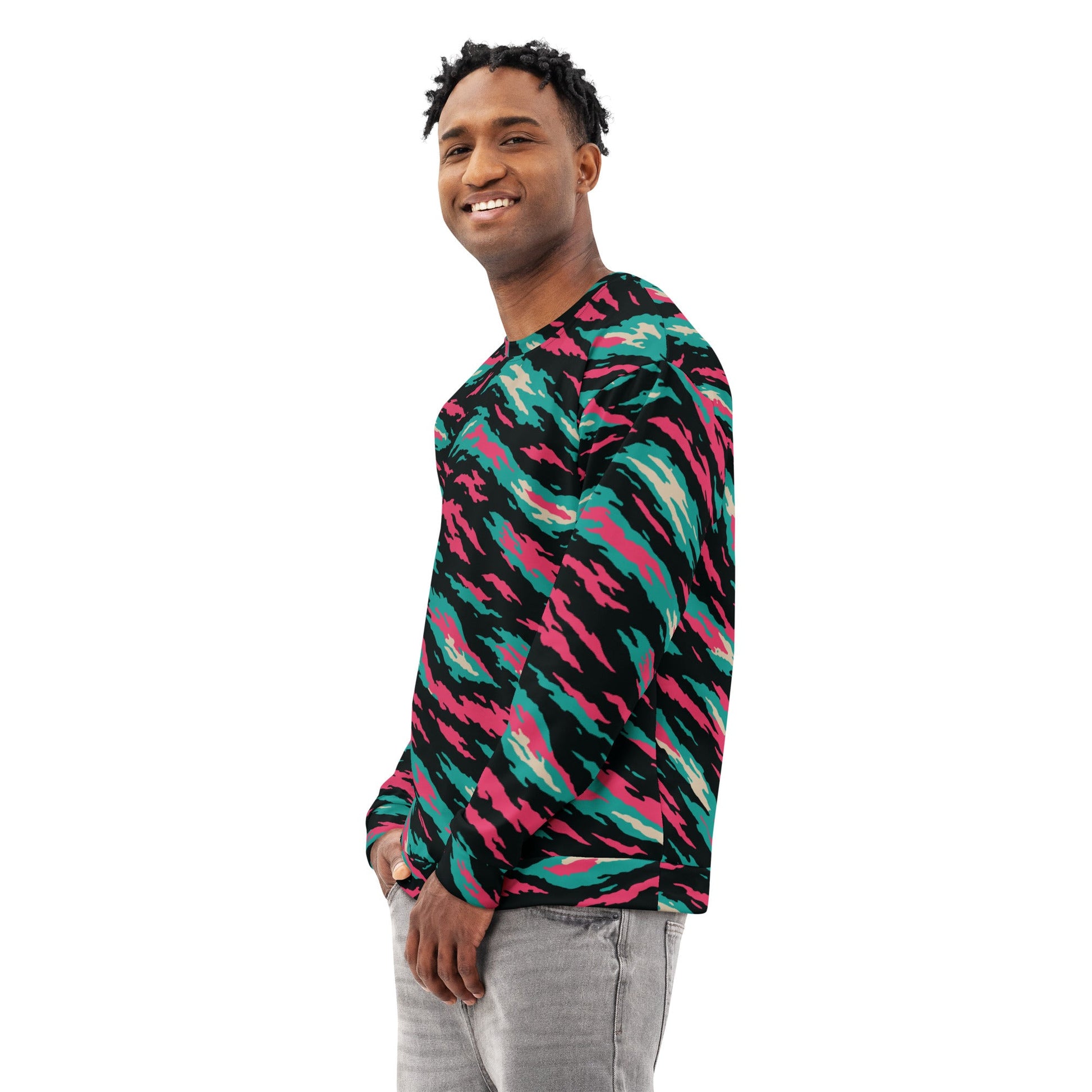 Miami Lizard CAMO Unisex cotton sweatshirt - Cotton Sweatshirts