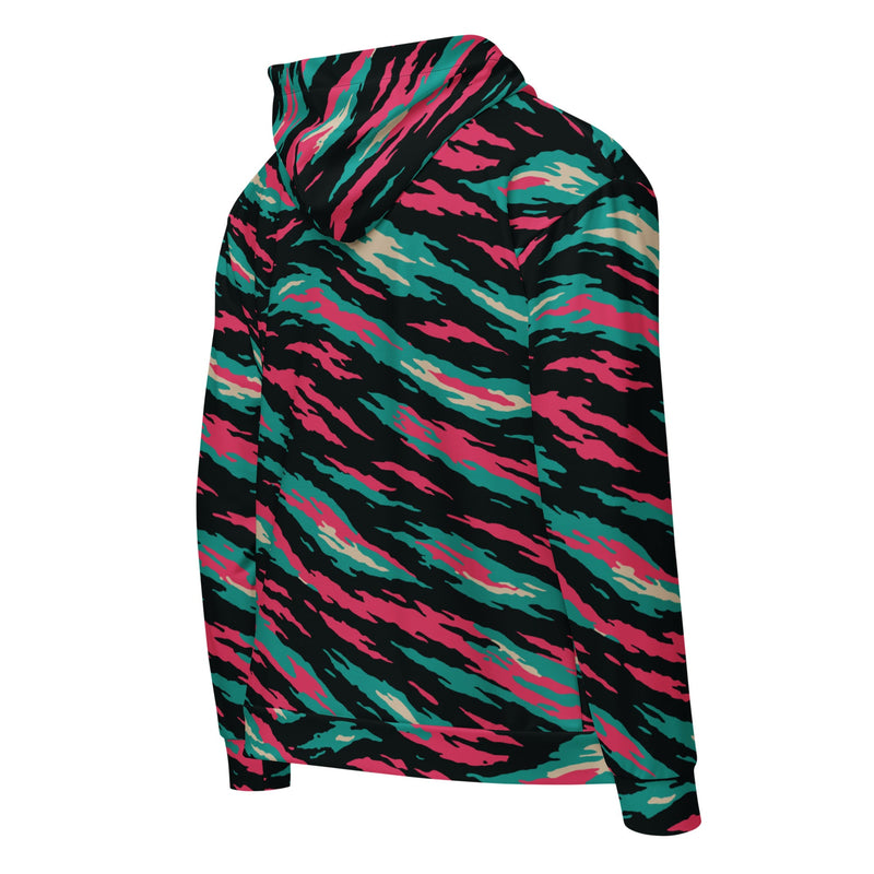 Lizard Miami Vice CAMO Unisex Zip Hoodie