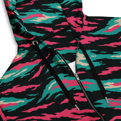 Miami Lizard CAMO Unisex zip hoodie - Zip Hoodies