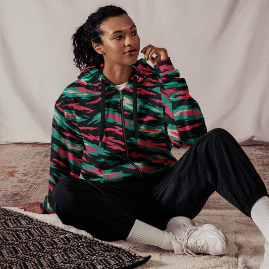 Miami Lizard CAMO Unisex zip hoodie - Zip Hoodies