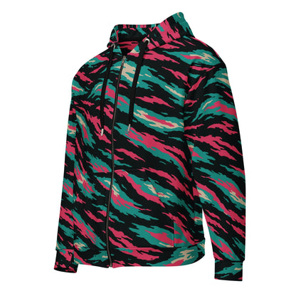 Miami Lizard CAMO Unisex zip hoodie - Zip Hoodies