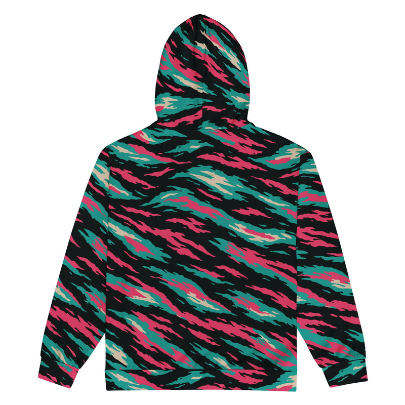 Lizard Miami Vice CAMO Unisex Zip Hoodie