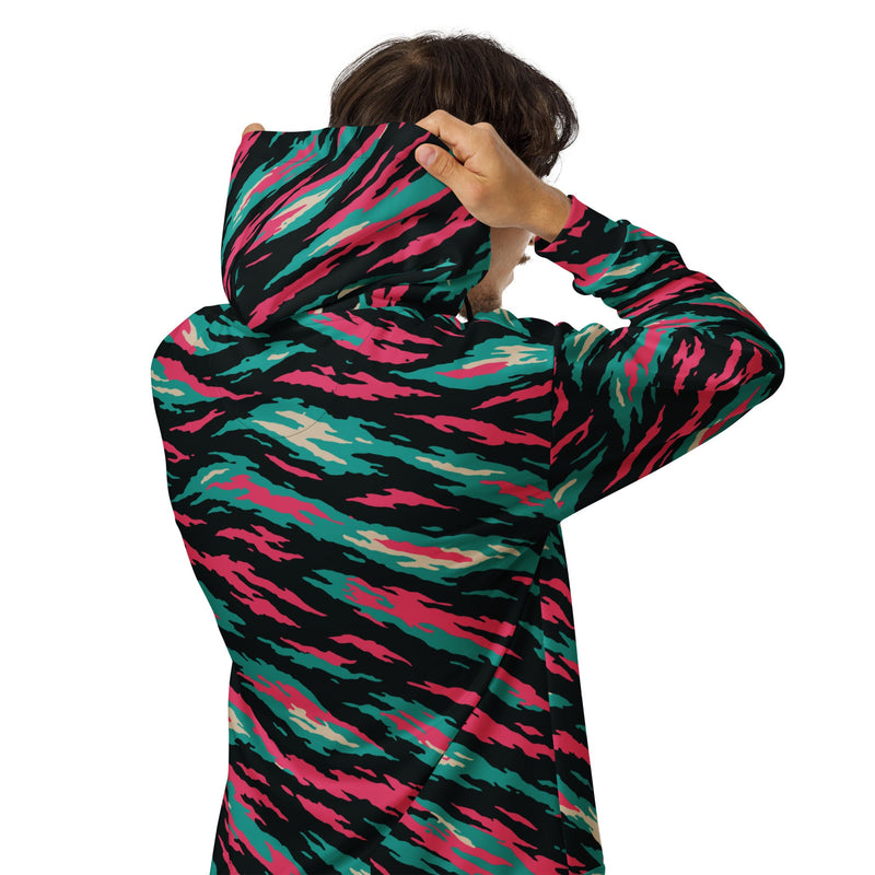 Lizard Miami Vice CAMO Unisex Zip Hoodie