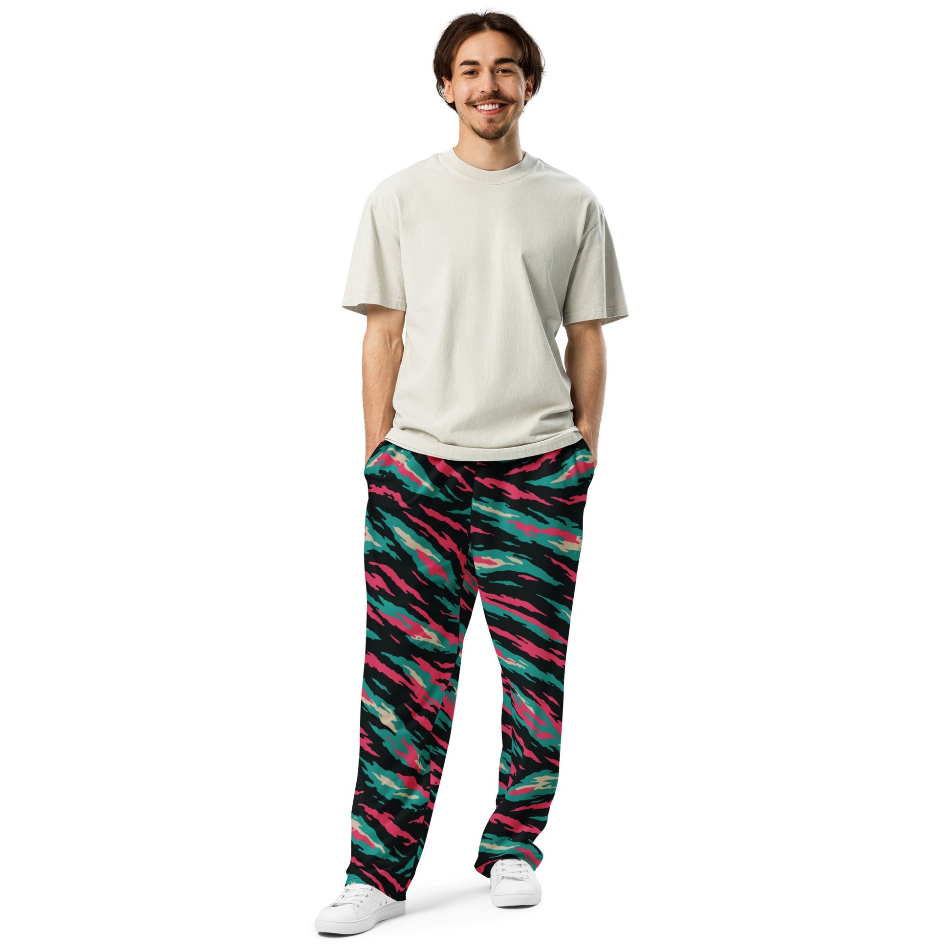 Miami Lizard CAMO Wide-leg joggers - Joggers