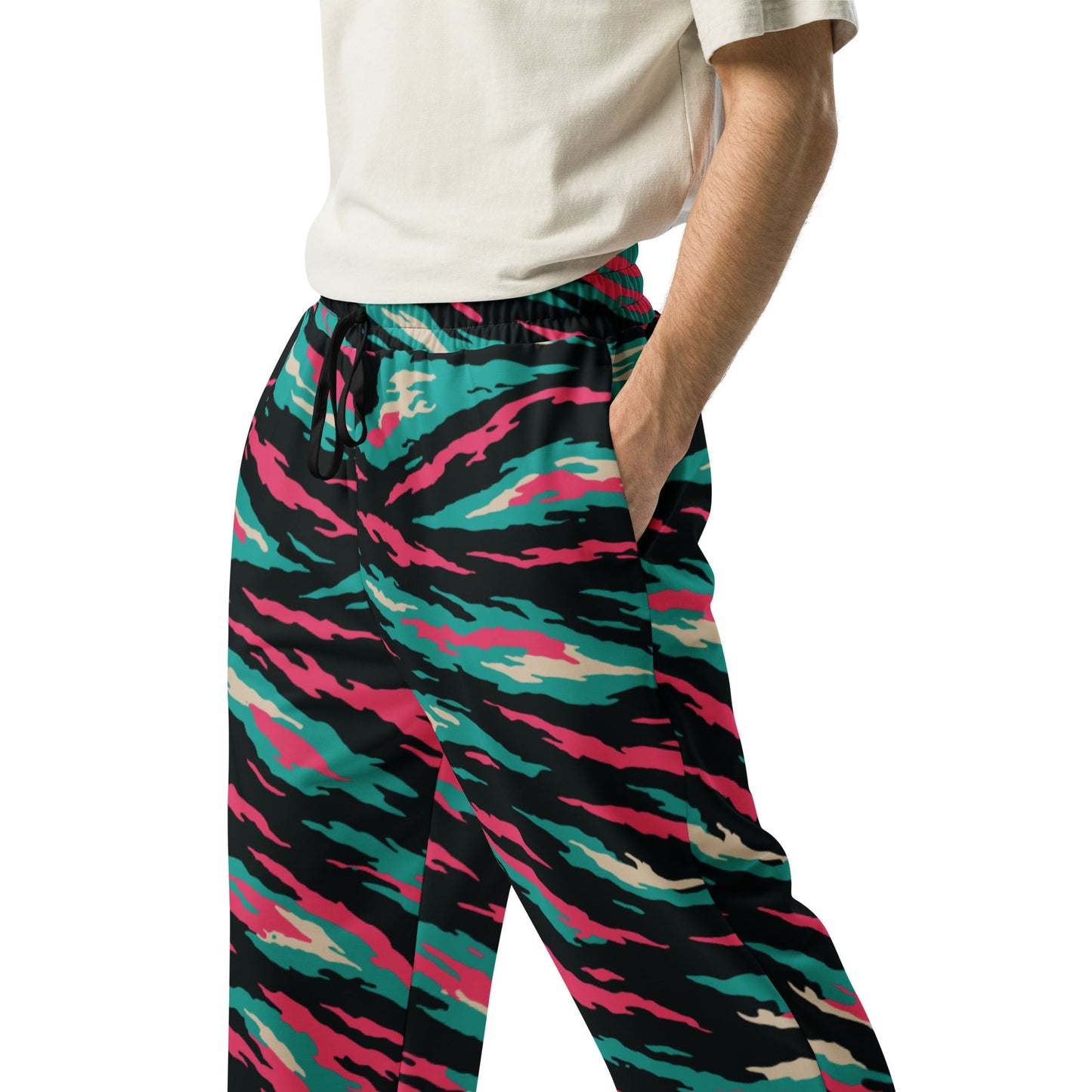 Miami Lizard CAMO Wide-leg joggers - Joggers